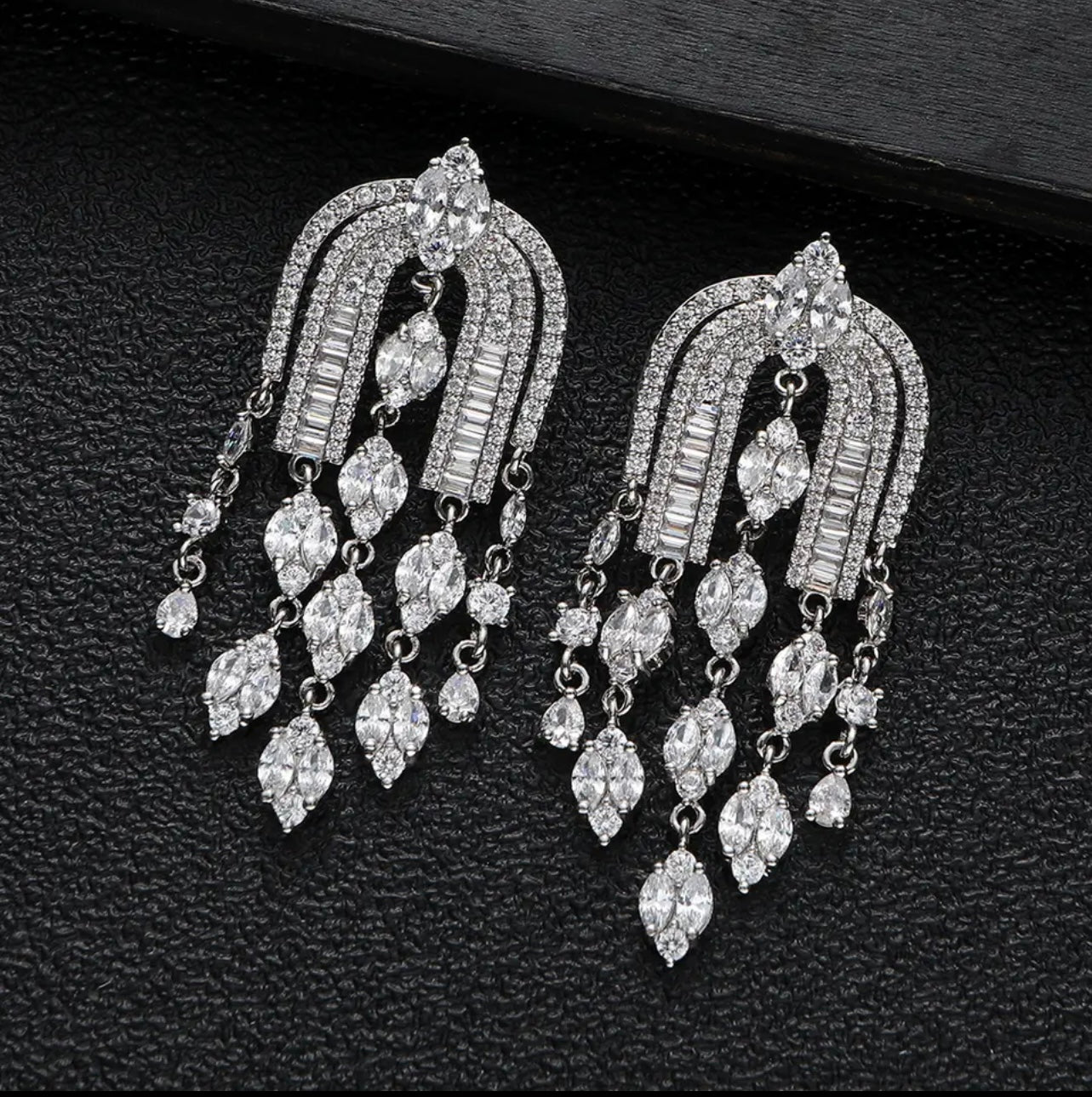 Temple zircon earrings