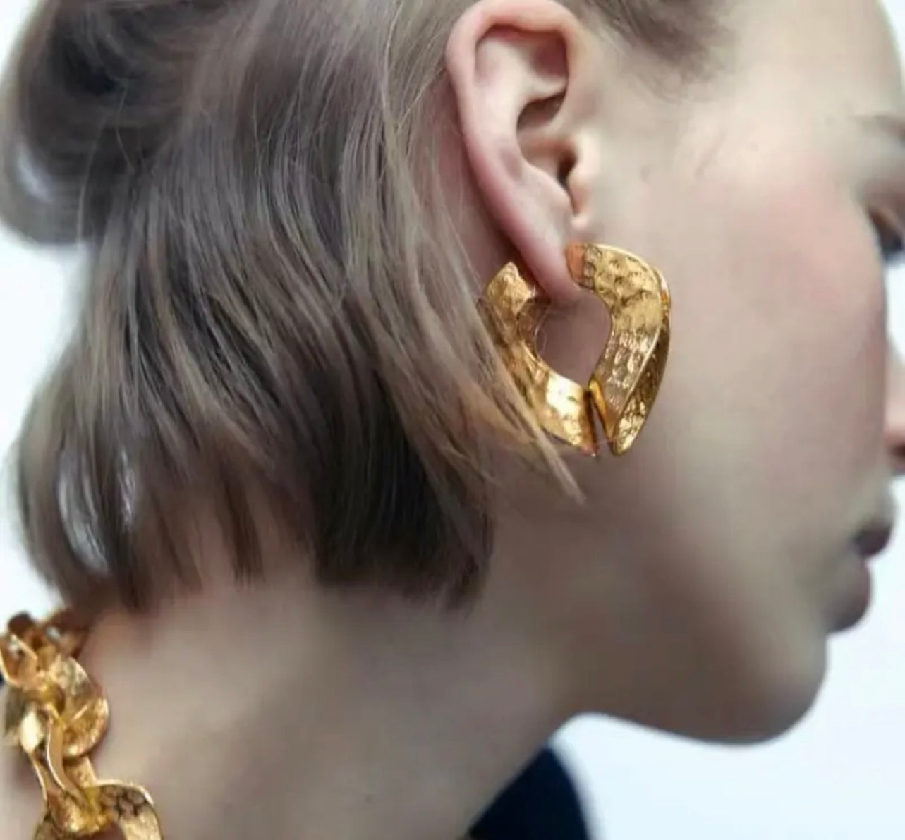 Duo-heart earrings