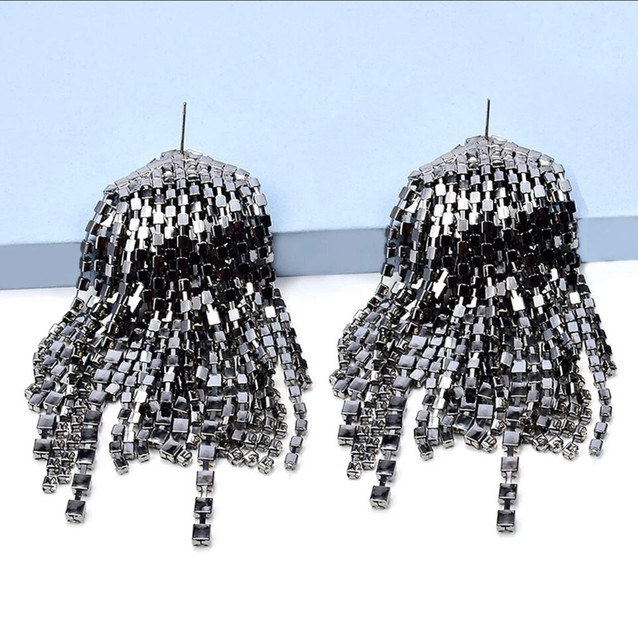 Diamond drop earrings