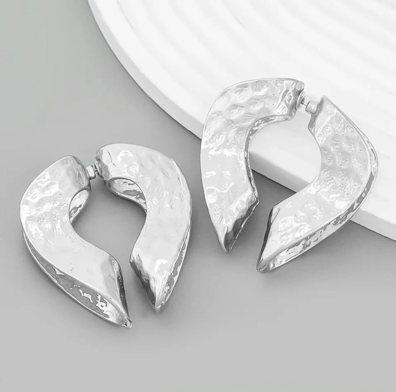 Duo-heart earrings