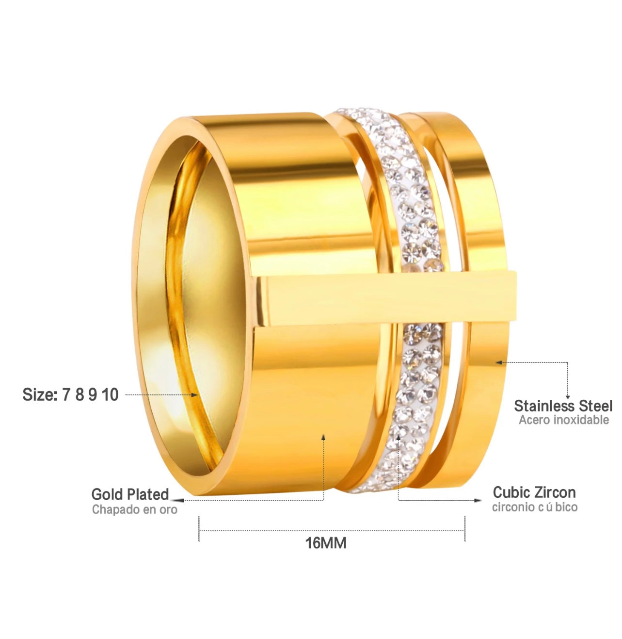 Bold & chunky Gold ring