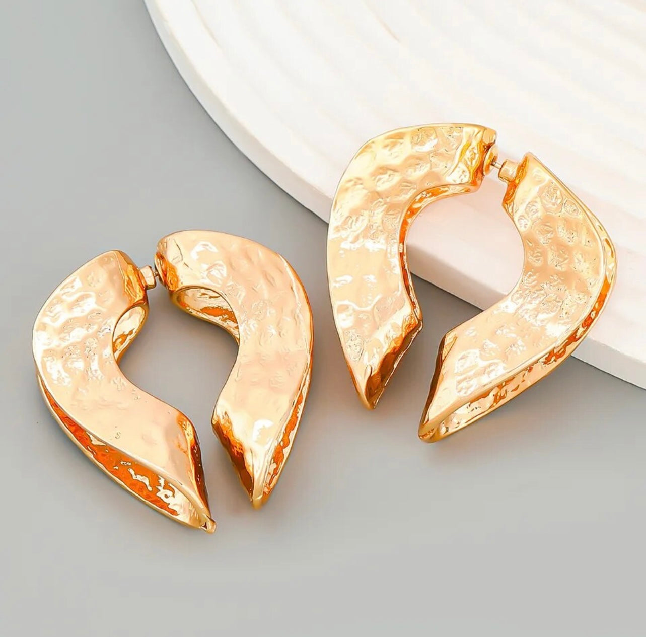 Duo-heart earrings