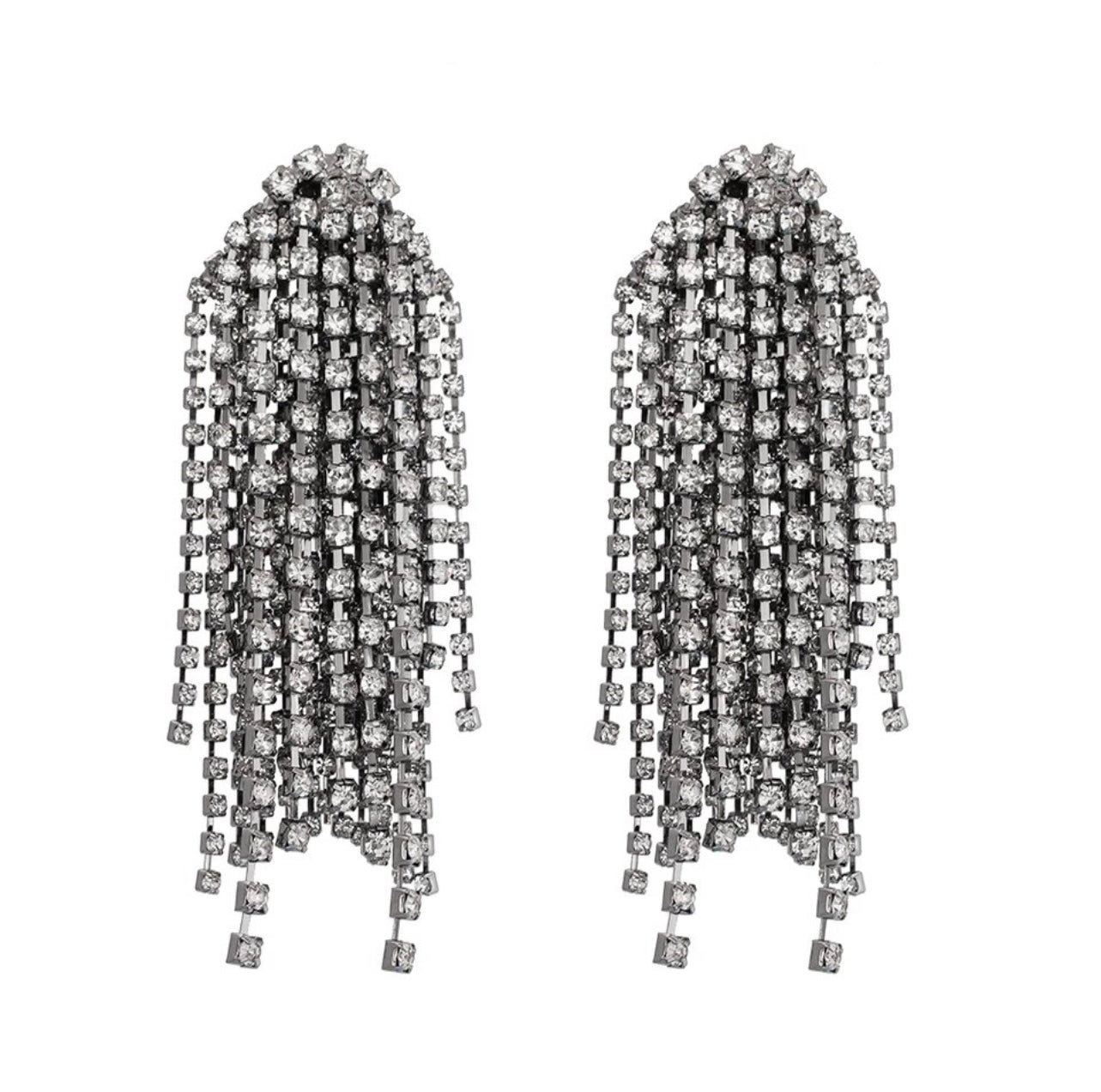 Diamond drop earrings