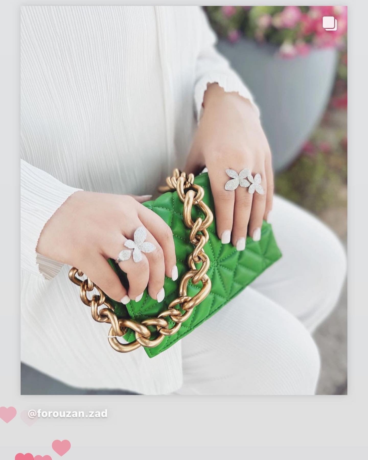 Single Orchid ring