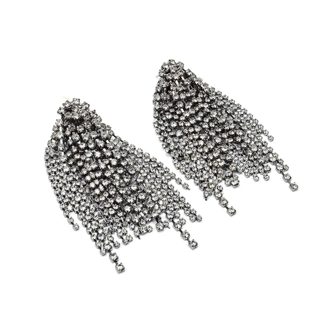 Diamond drop earrings
