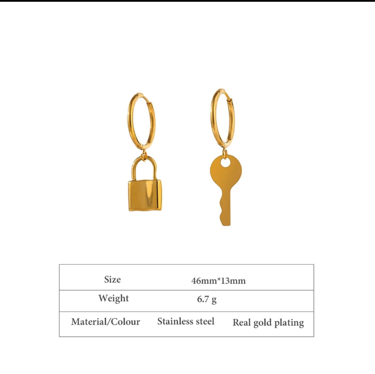 Key to my lock earrings