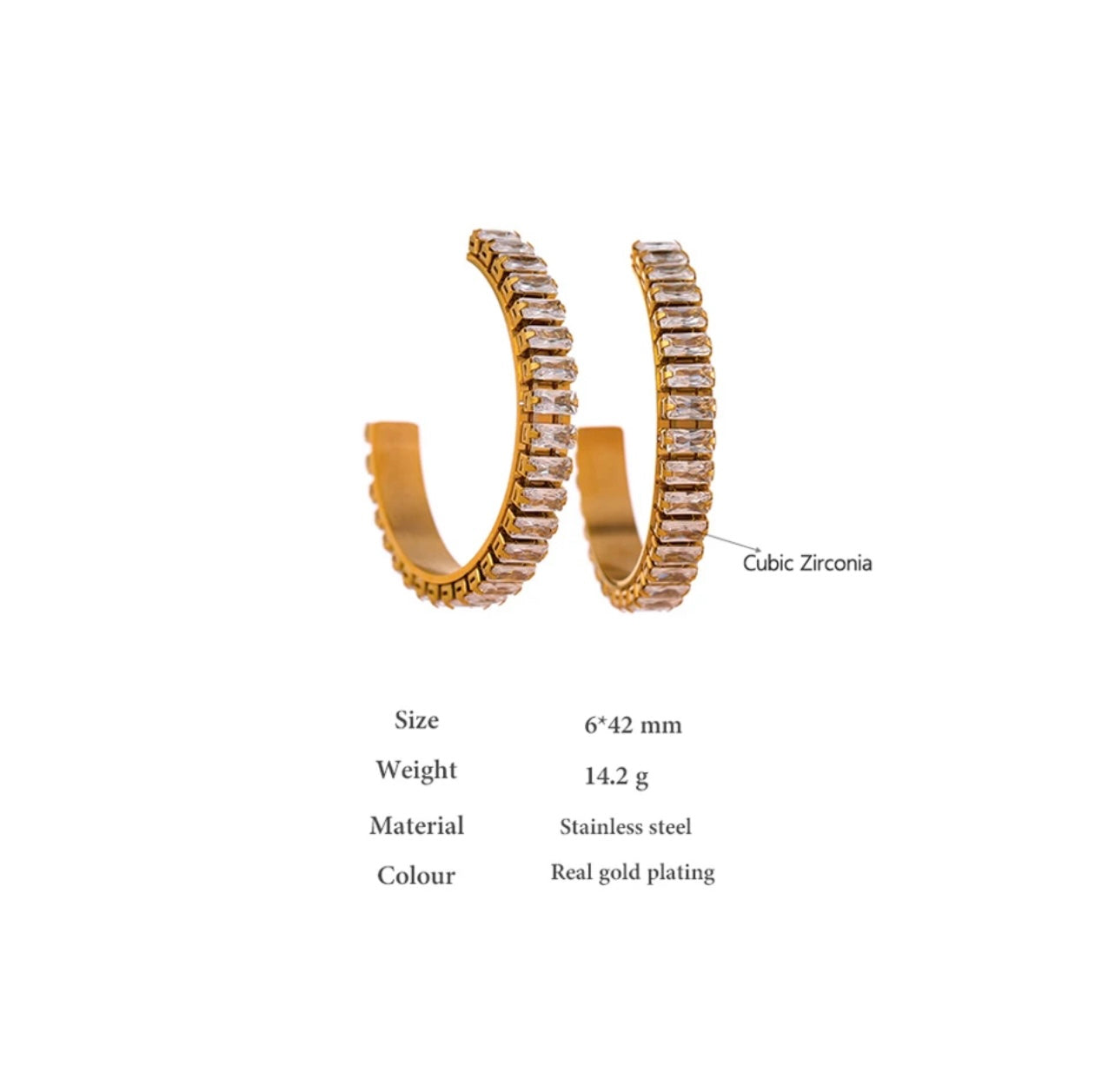 Liya hoop earrings