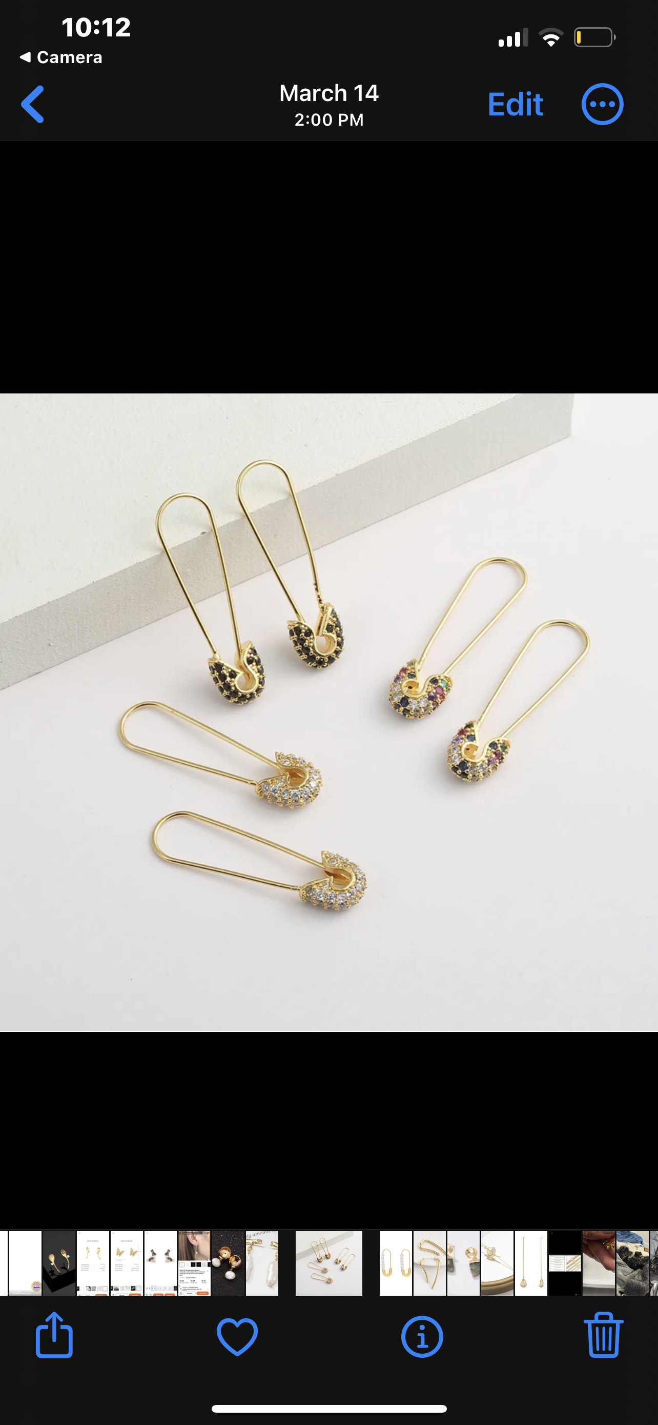 Diamond Pin earrings