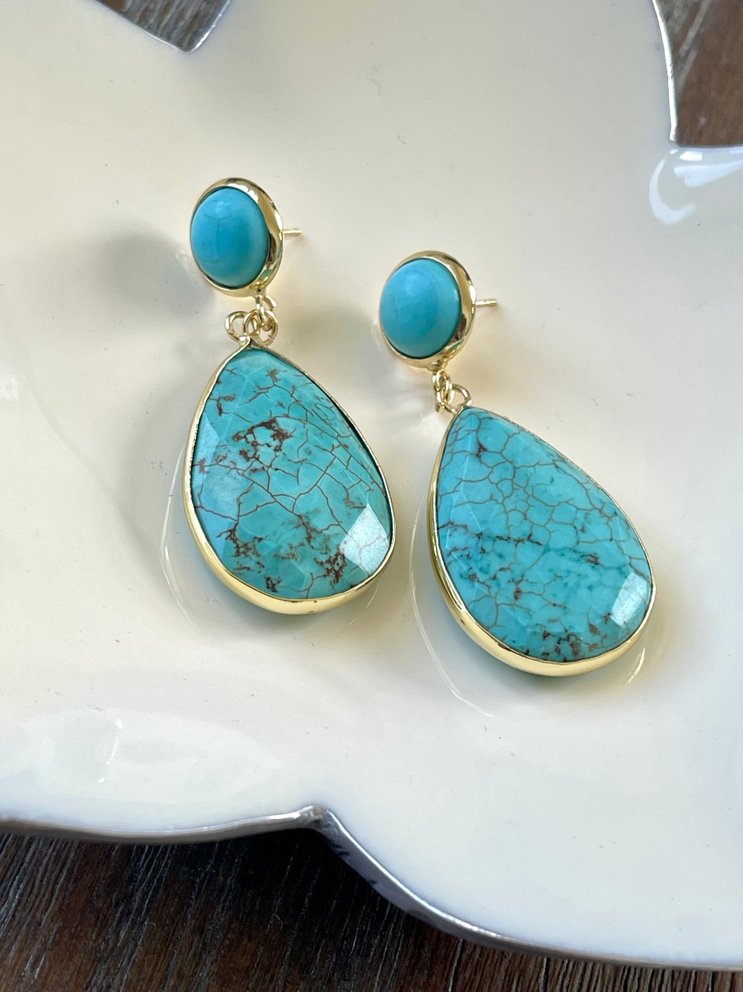 Turquoise pendant Earrings
