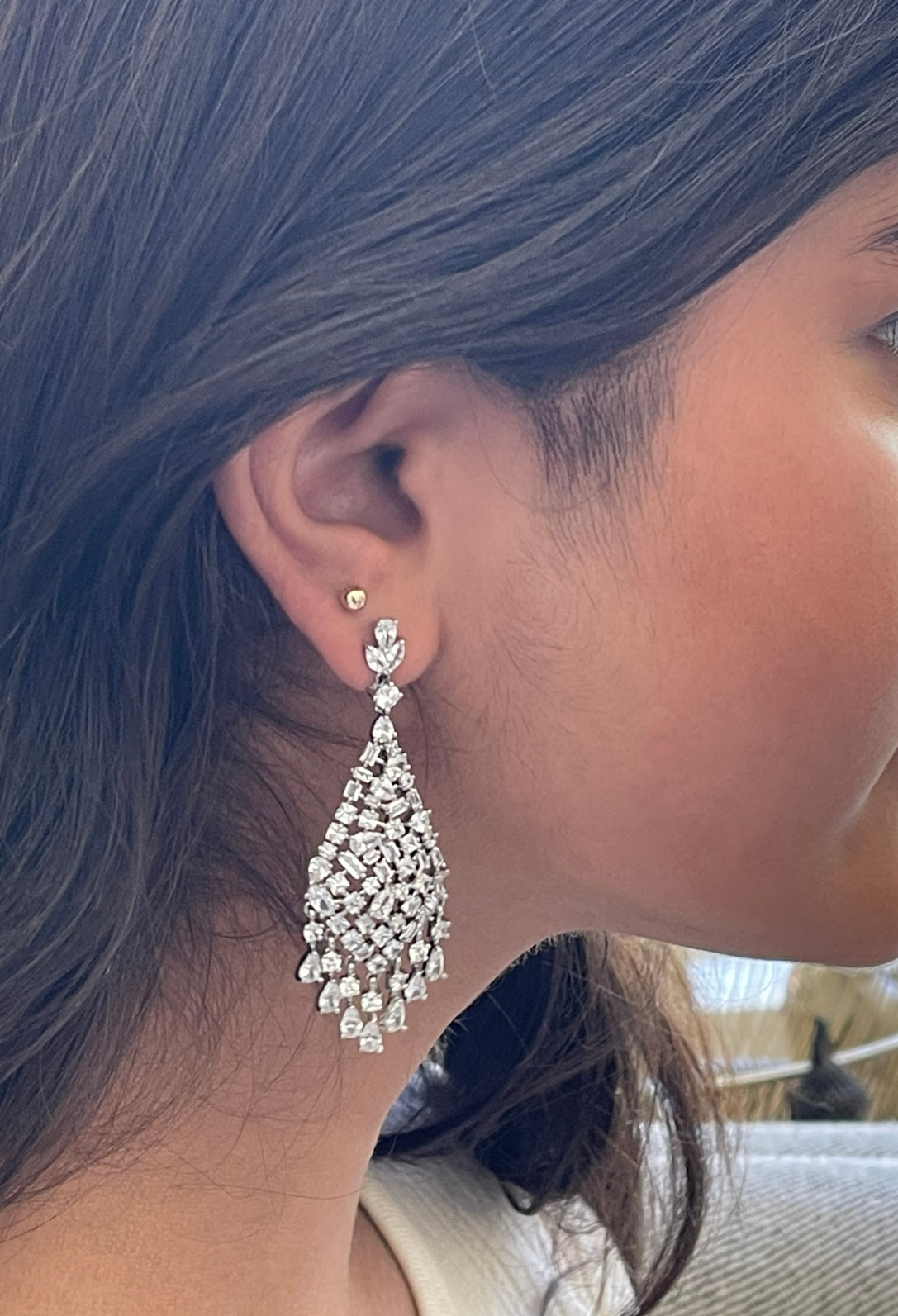 Gorgeous Zircon drop earrings