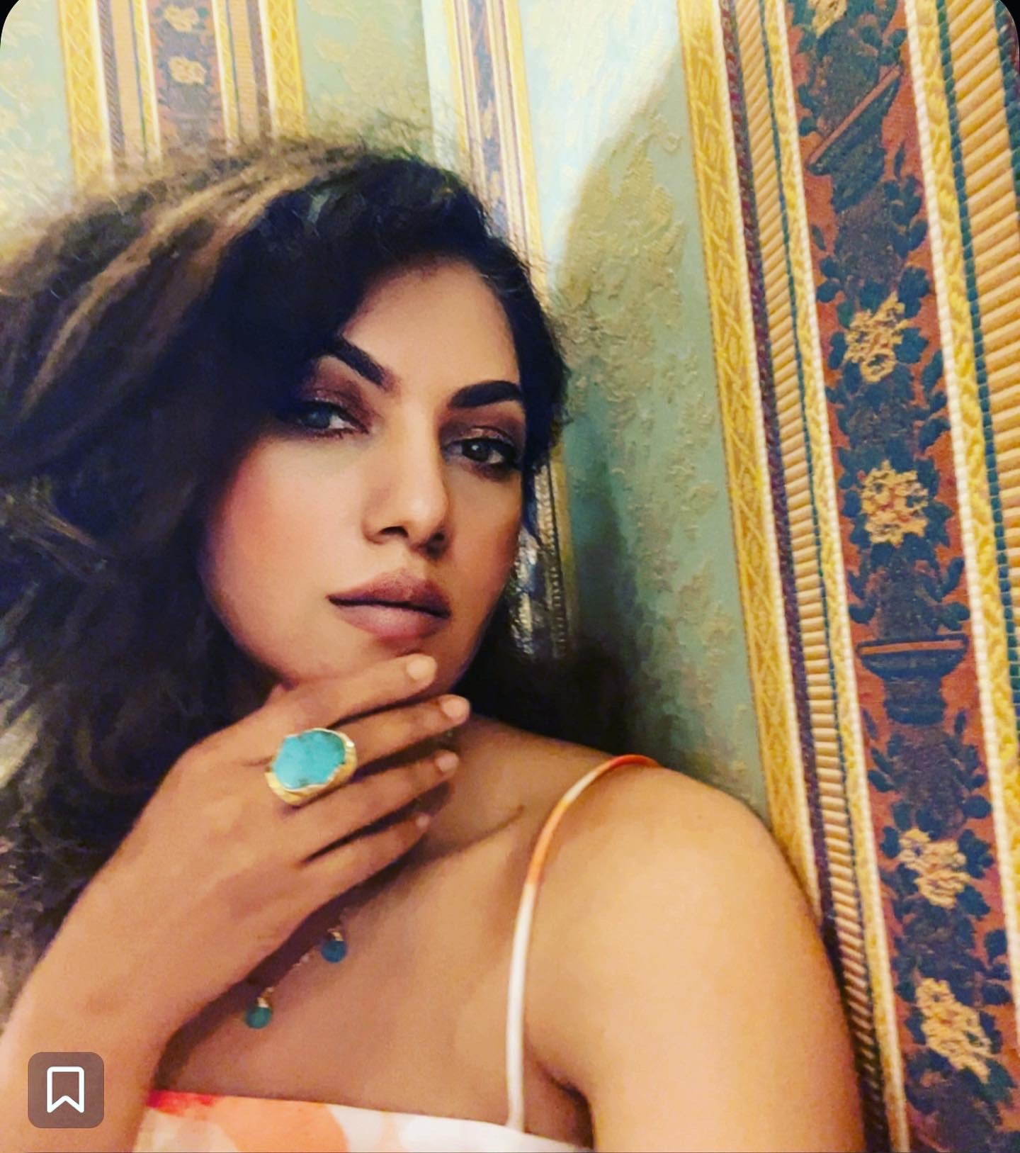 Unbounded turquoise ring