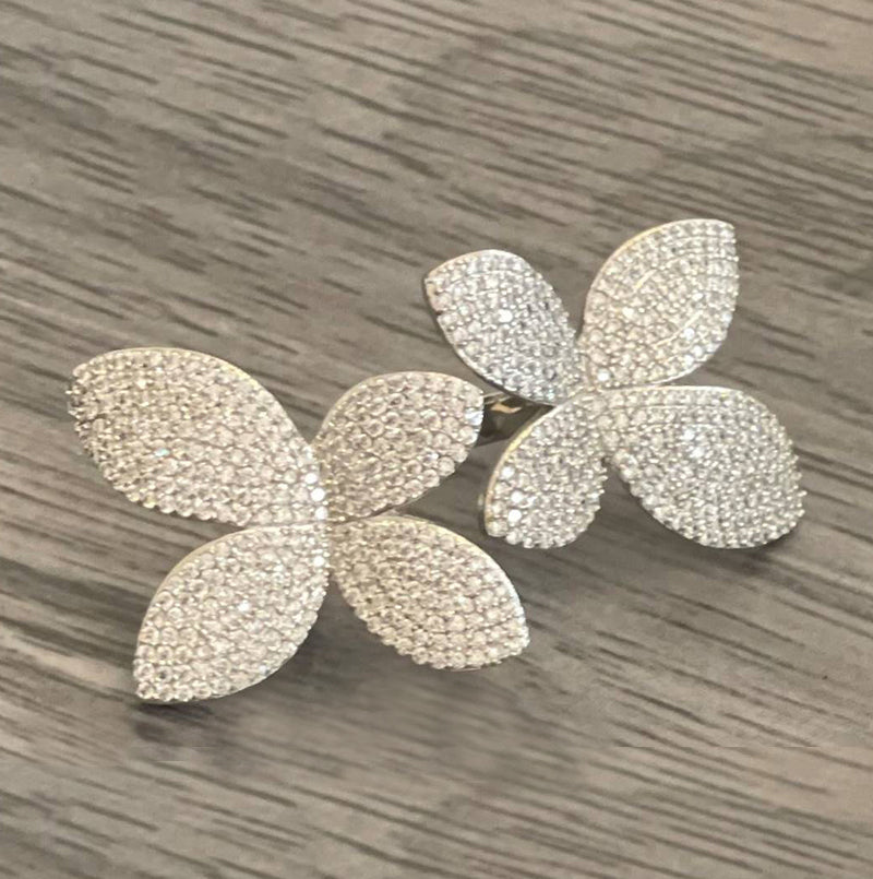 Double Orchid Cocktail ring