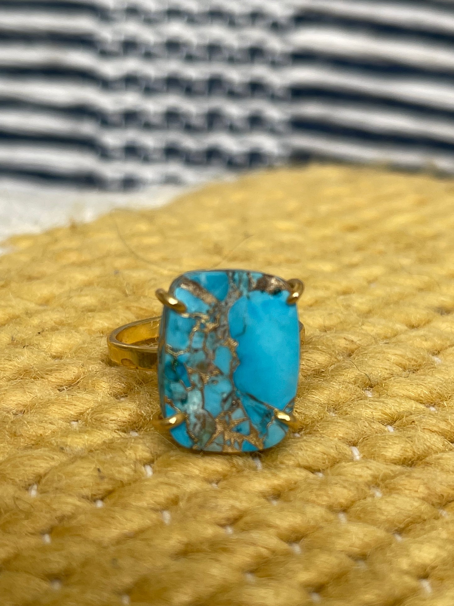 Fancy Blue Mohave Turquoise ring
