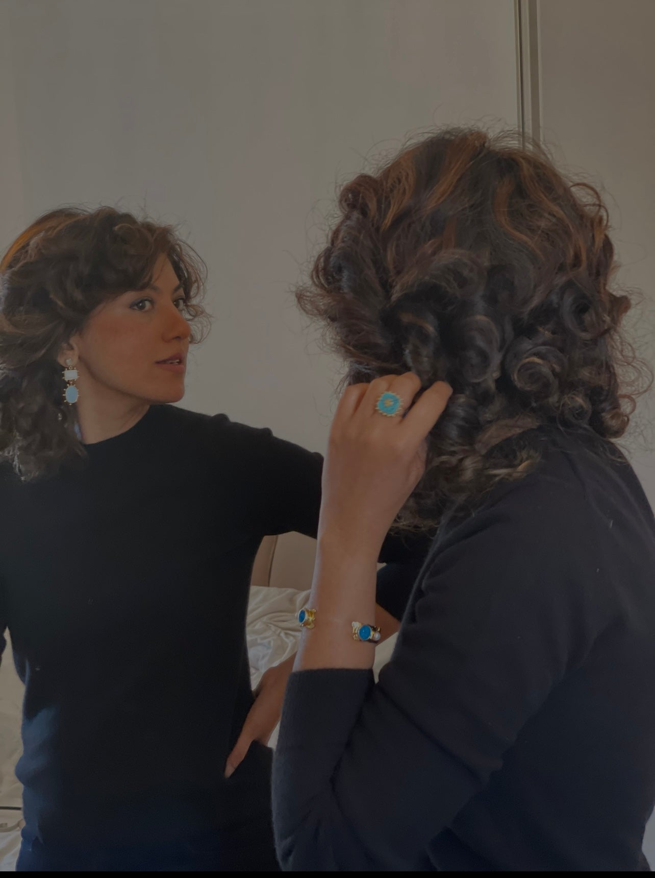 Mona Pearl & Moonstone earrings