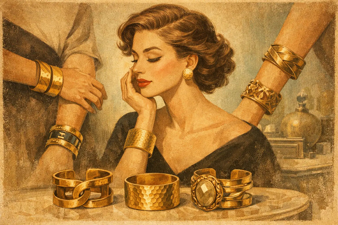 How to Style Gold Plated Statement Cuffs