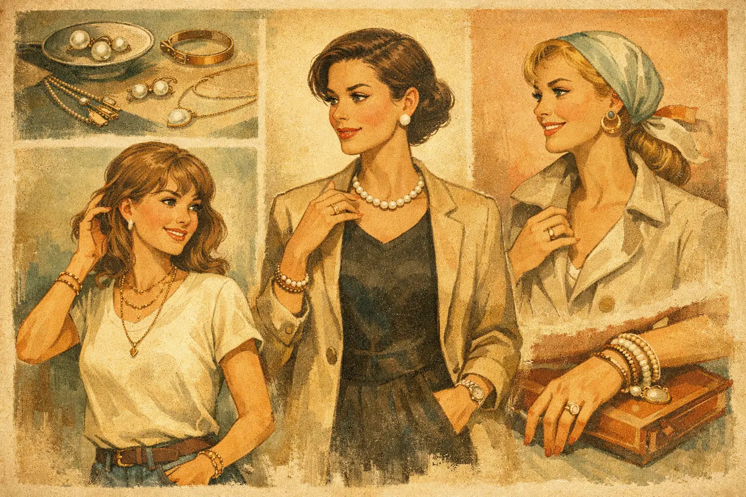 Everyday Outfit Jewelry Styling Examples