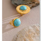 Santorini Sun and the Turquoise halo rings