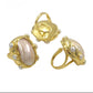 Big and bold 6 Pearl ring