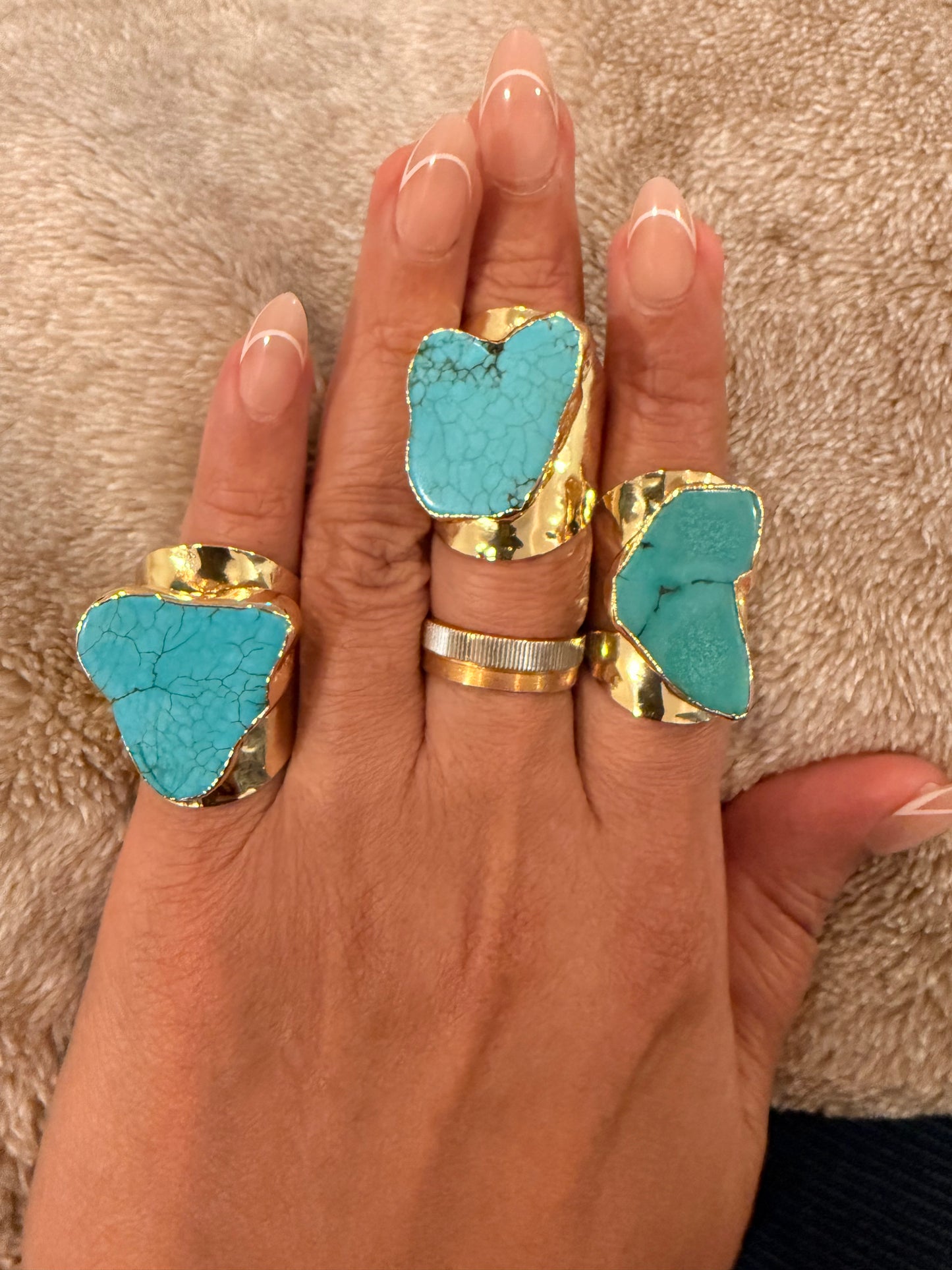 Unbounded turquoise ring