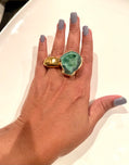 Unbounded Natural Brazilian Agate ring
