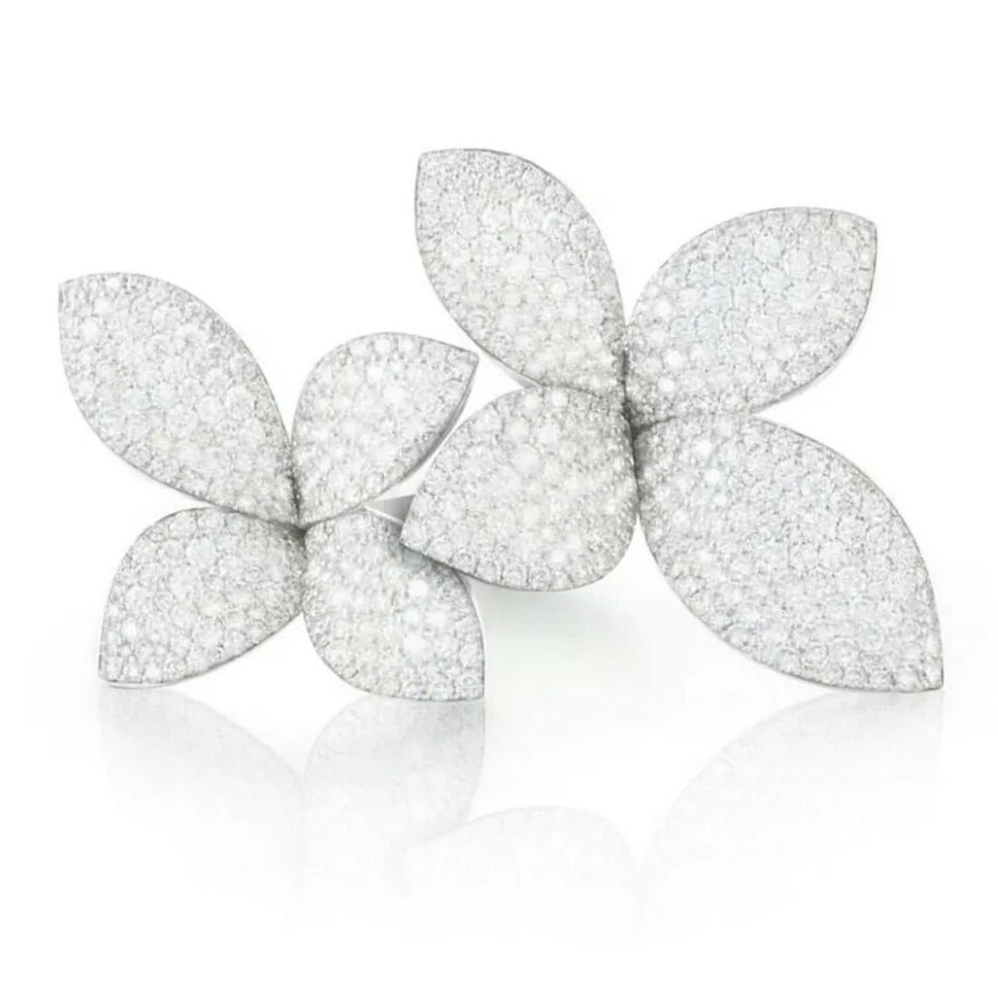 Double Orchid Cocktail ring