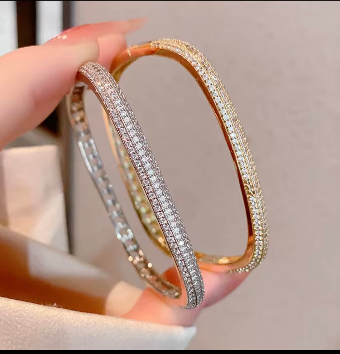 Kaamra Square Zircon cuffs – Kaamra Jewels