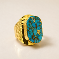 Unbounded Gold Turquoise ring