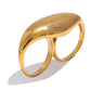 Kaamra statement double finger ring