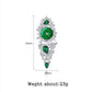 Emerald Zircon Dangle earrings