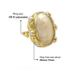 Big and bold 6 Pearl ring