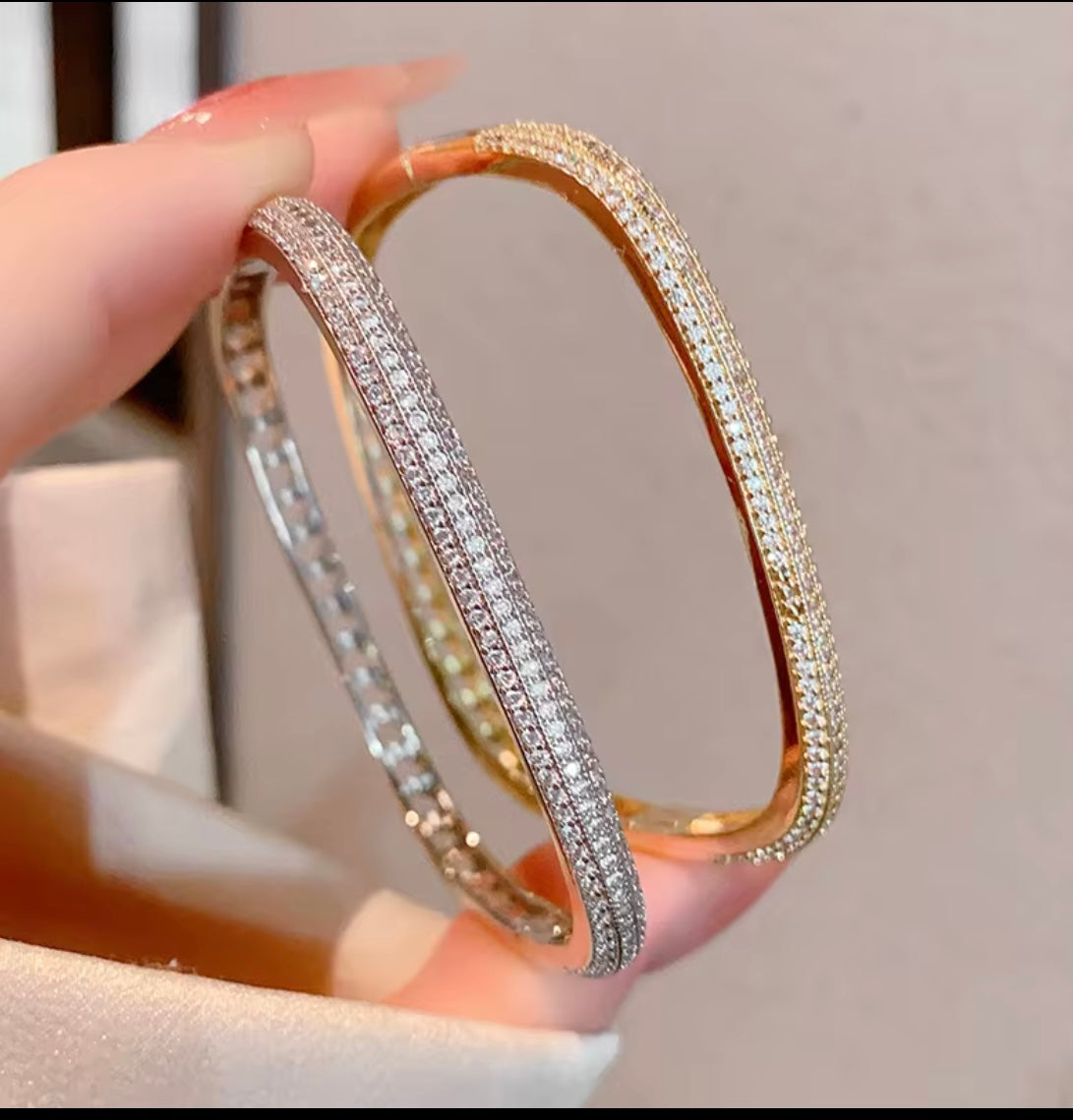 Kaamra Square Zircon Bangles