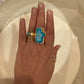 Unbounded Natural Brazilian Agate ring