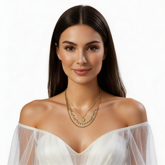 Golden Horizon Turquoise Necklace