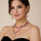 gold plated statement necklace set zircon jewelry
bridal gold necklace handmade jewelry
kaamra jewels venetian sunset necklace
