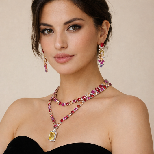 Venetian Sunset Necklace Set
