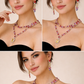 gold plated statement necklace set zircon jewelry
bridal gold necklace handmade jewelry
kaamra jewels venetian sunset necklace
