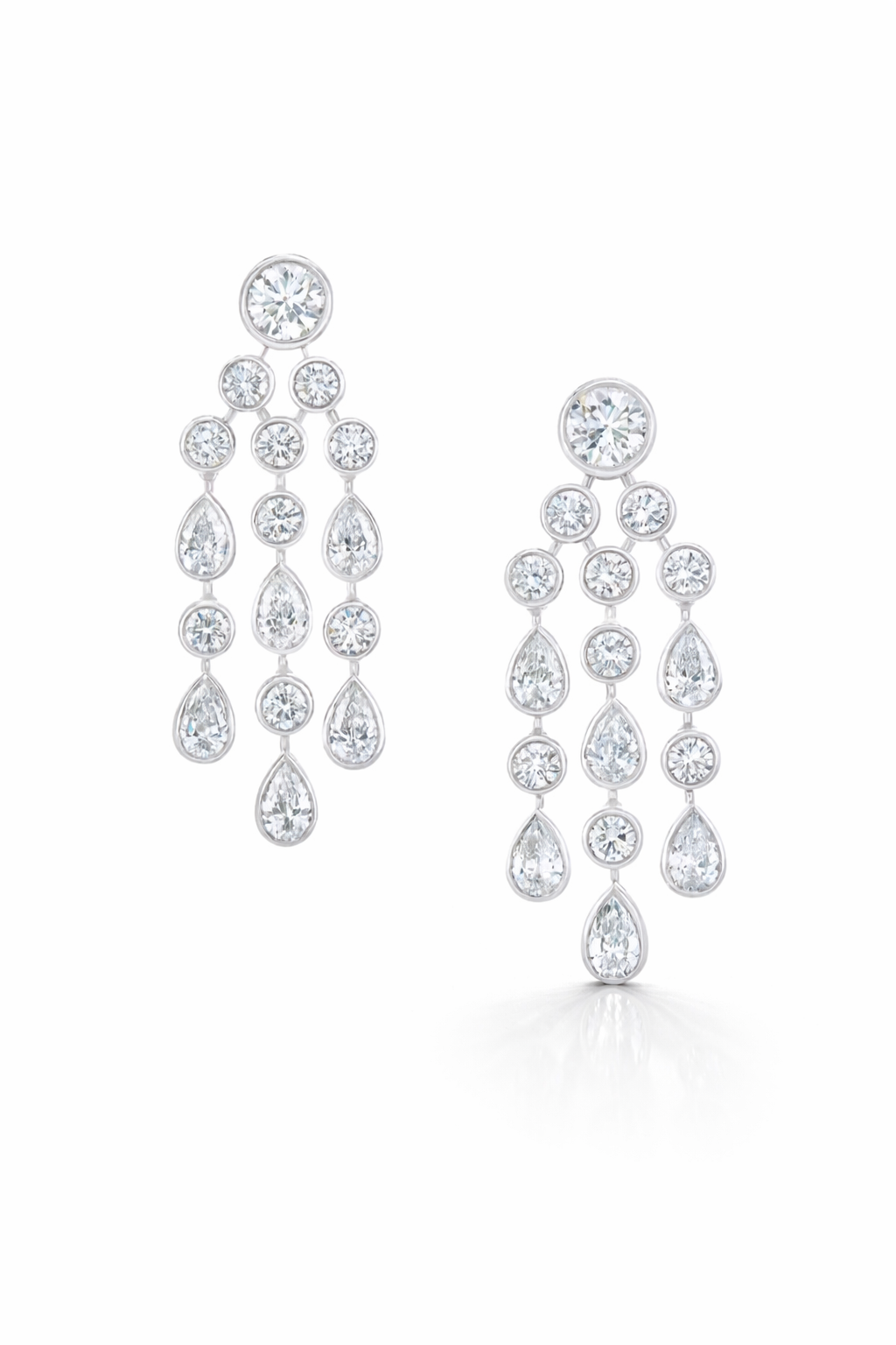 Celeste cascade Zircon earrings