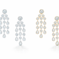 Celeste cascade Zircon earrings