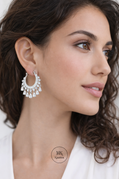 Diamond hoop danglers