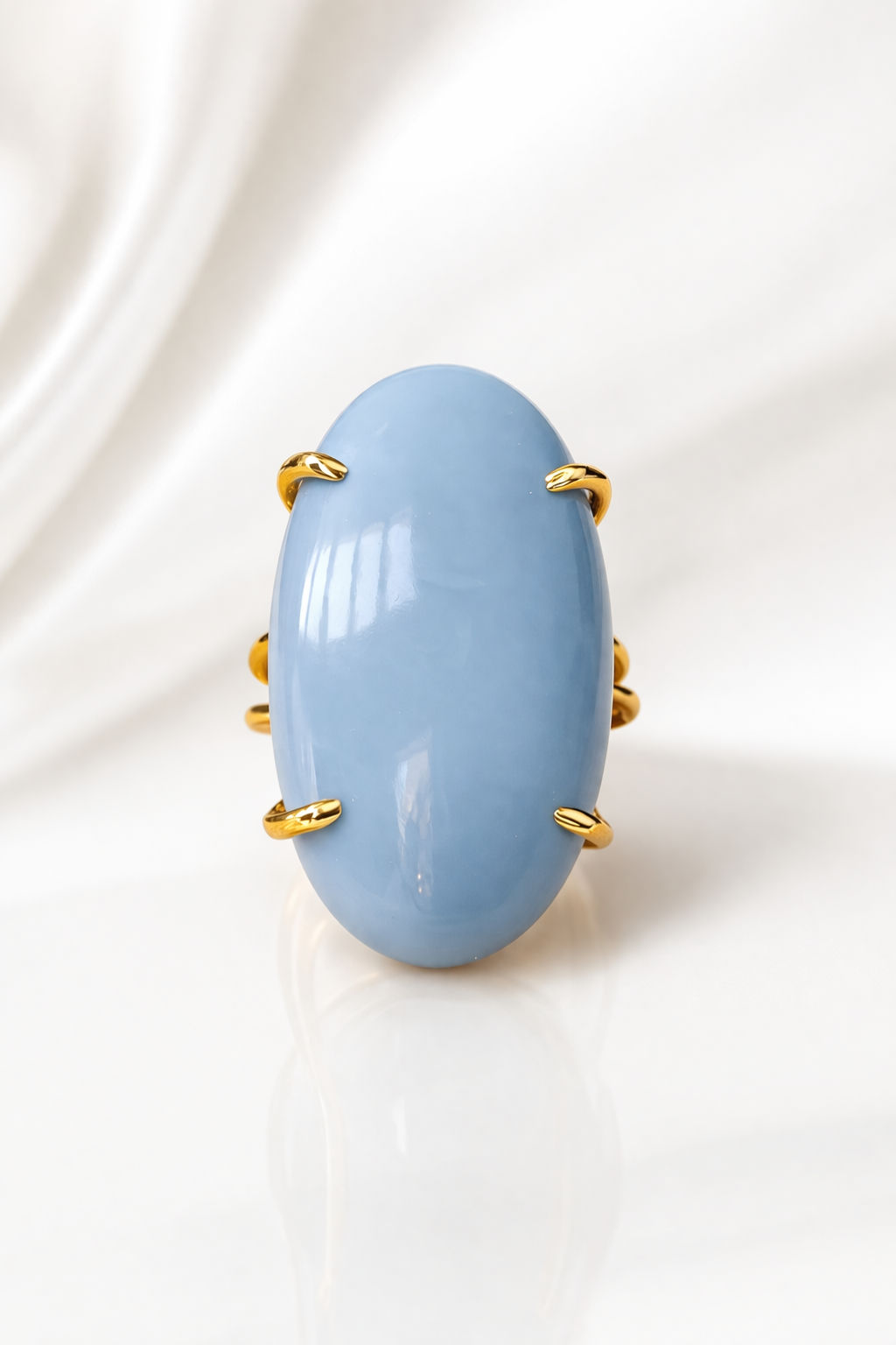 Blue Lace Agate ring