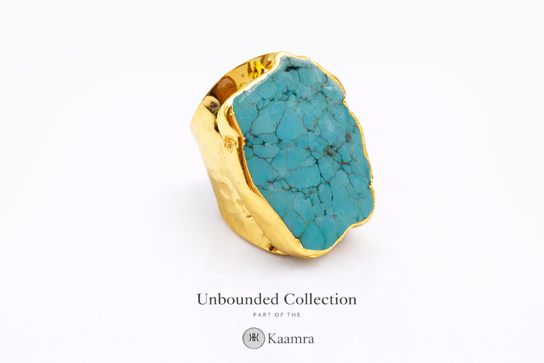 Unbounded turquoise ring