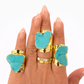 Unbounded turquoise ring