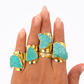 Unbounded turquoise ring