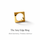 The Amy Edge Ring” – Bold Geometry, Timeless Glamour