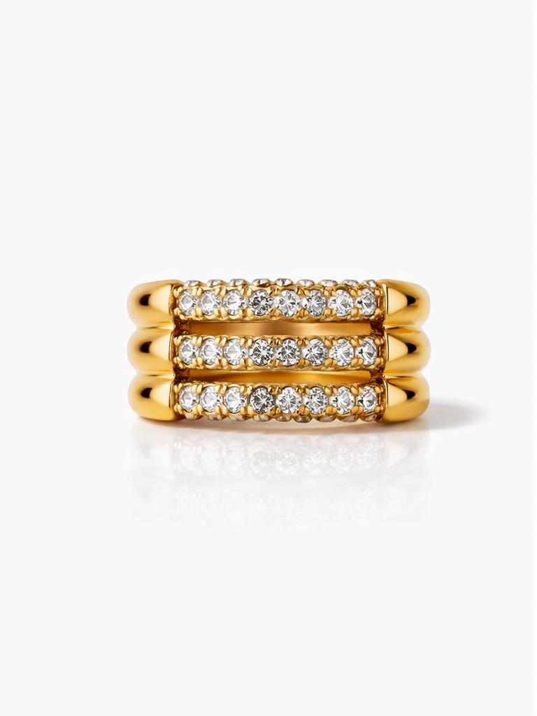 Amalfi Stacked Glow Ring