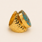 Unbounded Gold Turquoise ring