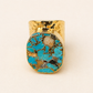Unbounded Gold Turquoise ring