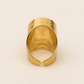 Unbounded Gold Turquoise ring