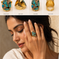 Unbounded Gold Turquoise ring