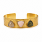 Inanna Rose Quartz , Pink Opal & Labradorite Cuff